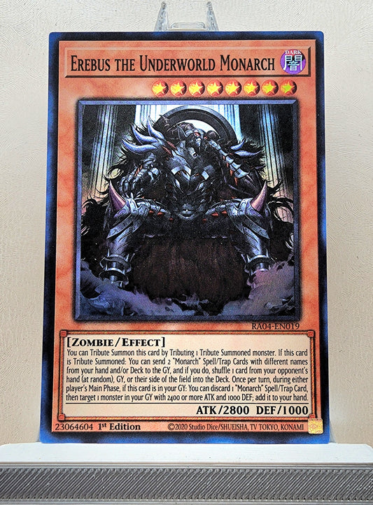 Yugioh! 1x Erebus the Underworld Monarch (RA04 - Super Rare) 1st Edition