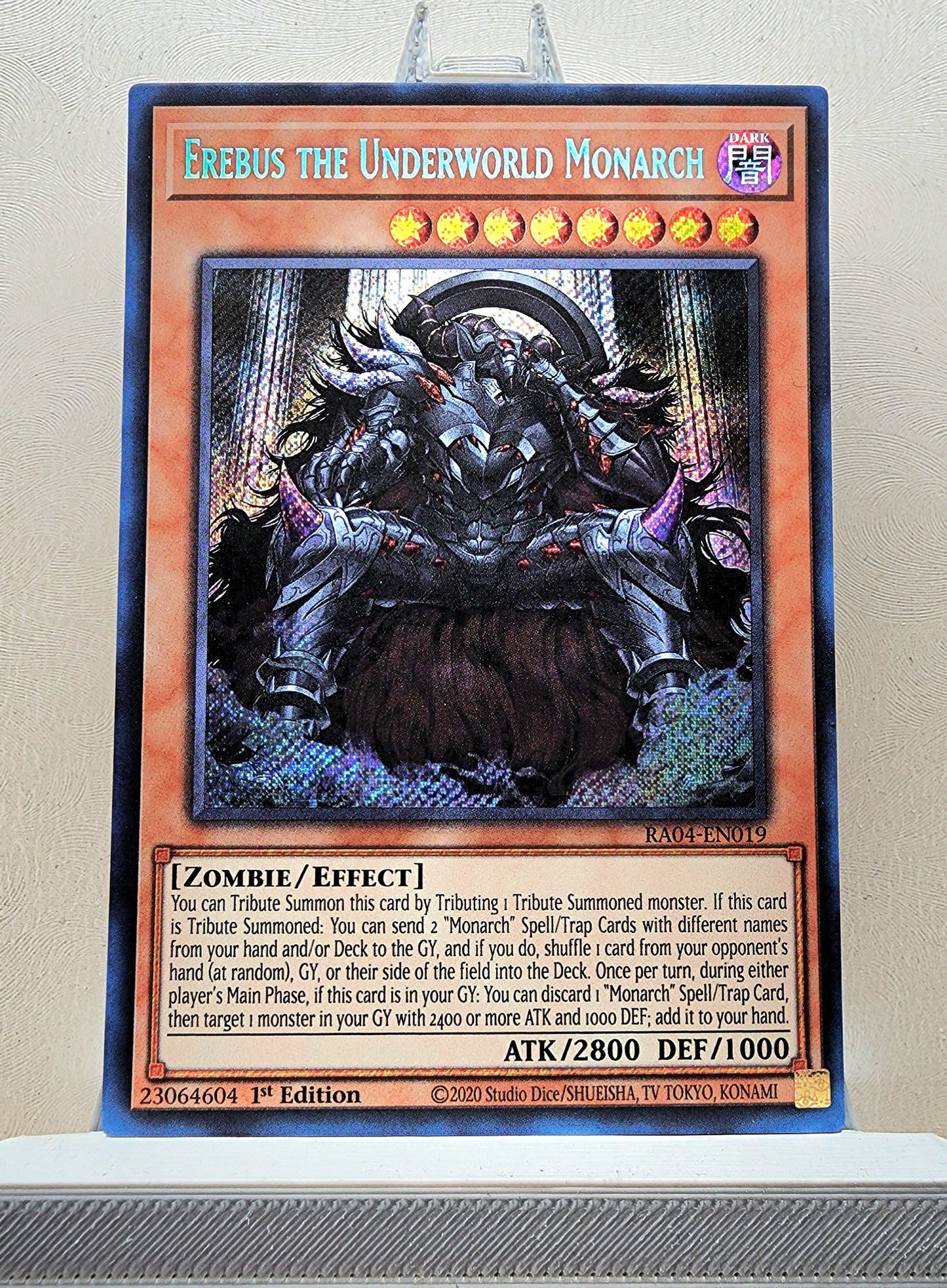 Yugioh! 1x Erebus the Underworld Monarch (RA04 - Secret Rare) 1st Edition
