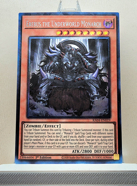 Yugioh! 1x Erebus the Underworld Monarch (RA04 - Prismatic Collectors Rare) 1st Edition