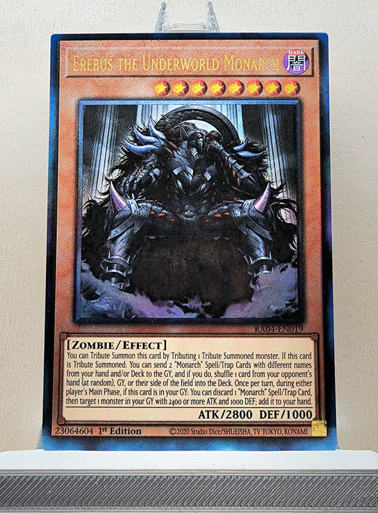 Yugioh! 1x Erebus the Underworld Monarch (RA04 - Prismatic Ultimate Rare) 1st Edition