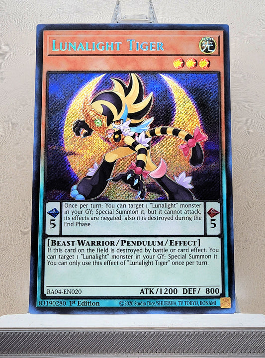 Yugioh! 1x Lunalight Tiger (RA04 - Secret Rare) 1st Edition