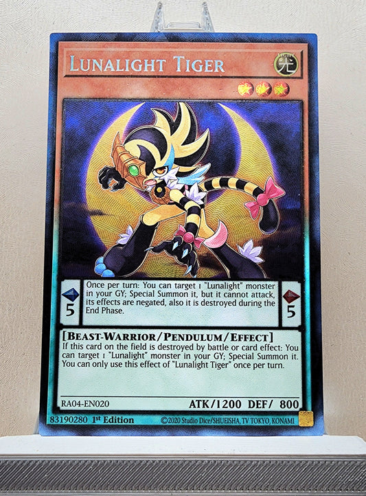 Yugioh! 1x Lunalight Tiger (RA04 - Prismatic Collectors Rare) 1st Edition