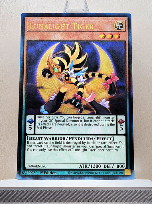 Yugioh! 1x Lunalight Tiger (RA04 - Prismatic Ultimate Rare) 1st Edition
