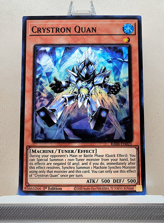 Yugioh! 1x Crystron Quan (RA04 - Super Rare) 1st Edition