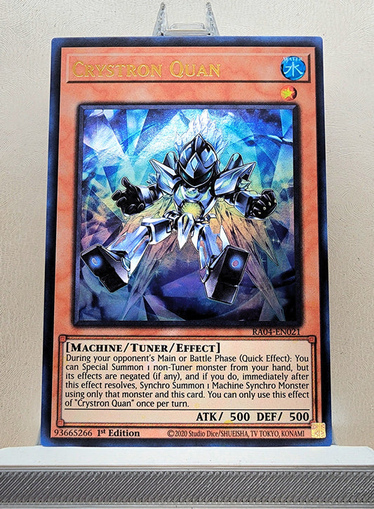 Yugioh! 1x Crystron Quan (RA04 - Ultra Rare) 1st Edition