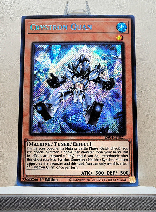 Yugioh! 1x Crystron Quan (RA04 - Secret Rare) 1st Edition