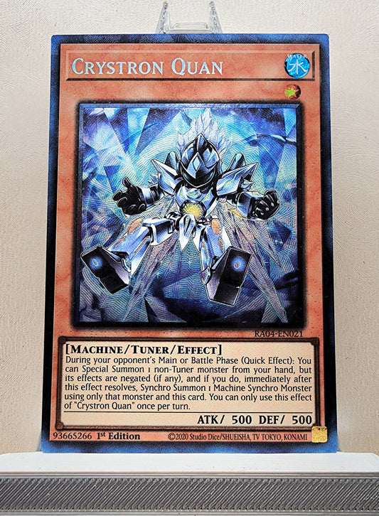 Yugioh! 1x Crystron Quan (RA04 - Prismatic Collectors Rare) 1st Edition
