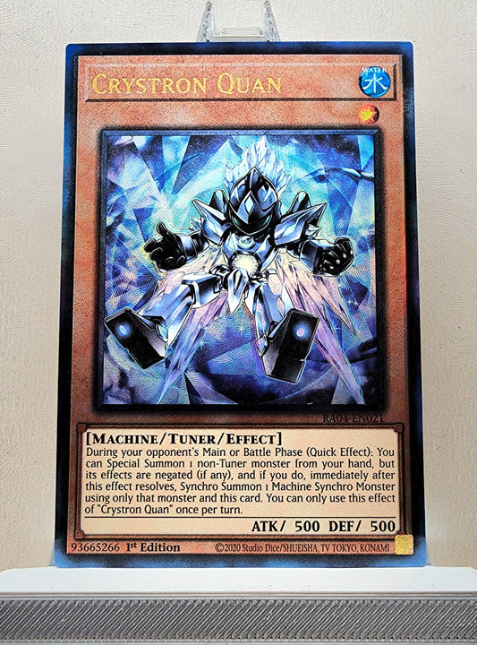 Yugioh! 1x Crystron Quan (RA04 - Prismatic Ultimate Rare) 1st Edition