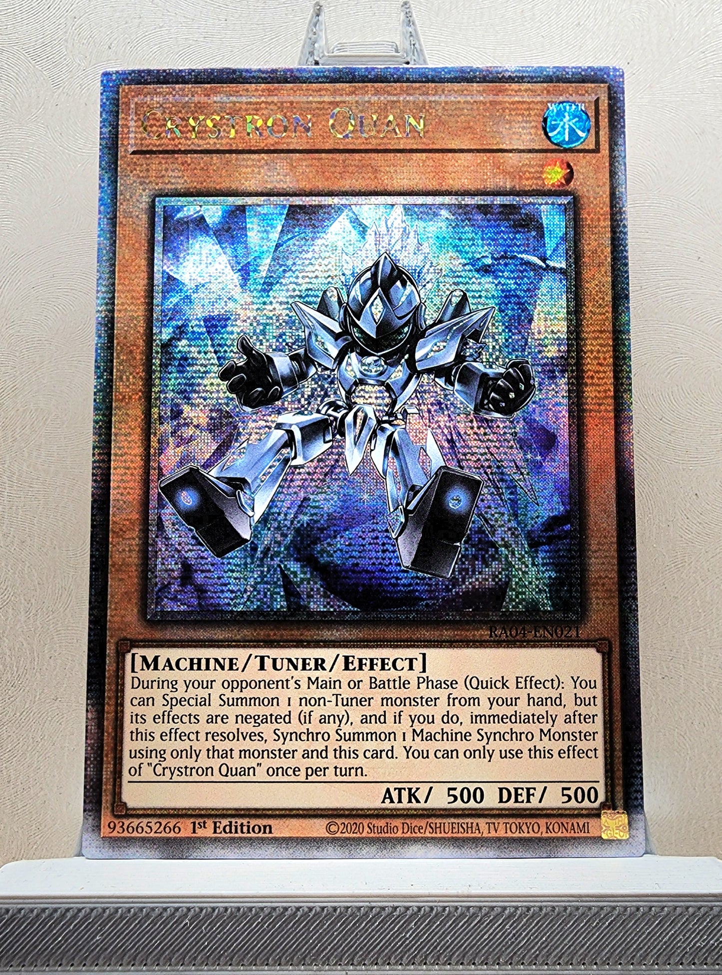 Yugioh! 1x Crystron Quan (RA04 - Quarter Century Secret Rare) 1st Edition