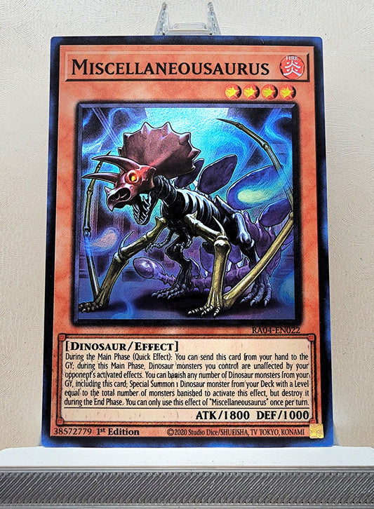 Yugioh! 1x Miscellaneousaurus (RA04 - Super Rare) 1st Edition