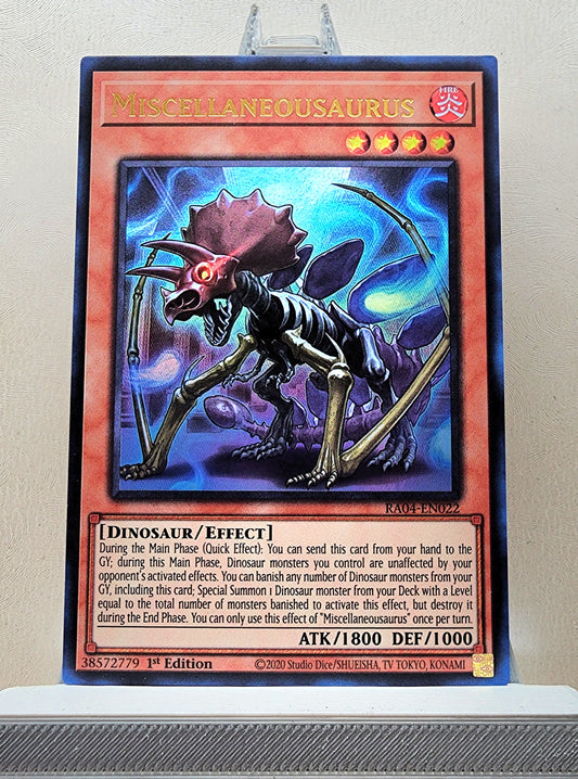 Yugioh! 1x Miscellaneousaurus (RA04 - Ultra Rare) 1st Edition