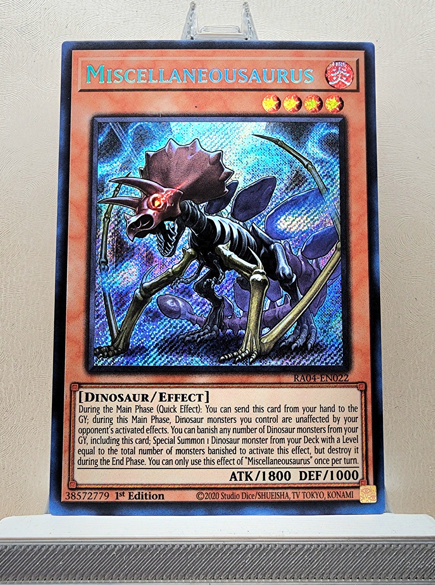 Yugioh! 1x Miscellaneousaurus (RA04 - Secret Rare) 1st Edition
