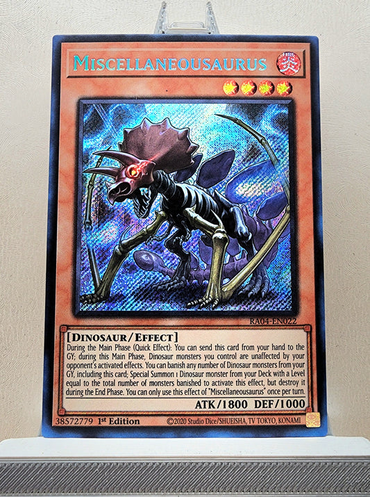 Yugioh! 1x Miscellaneousaurus (RA04 - Secret Rare) 1st Edition