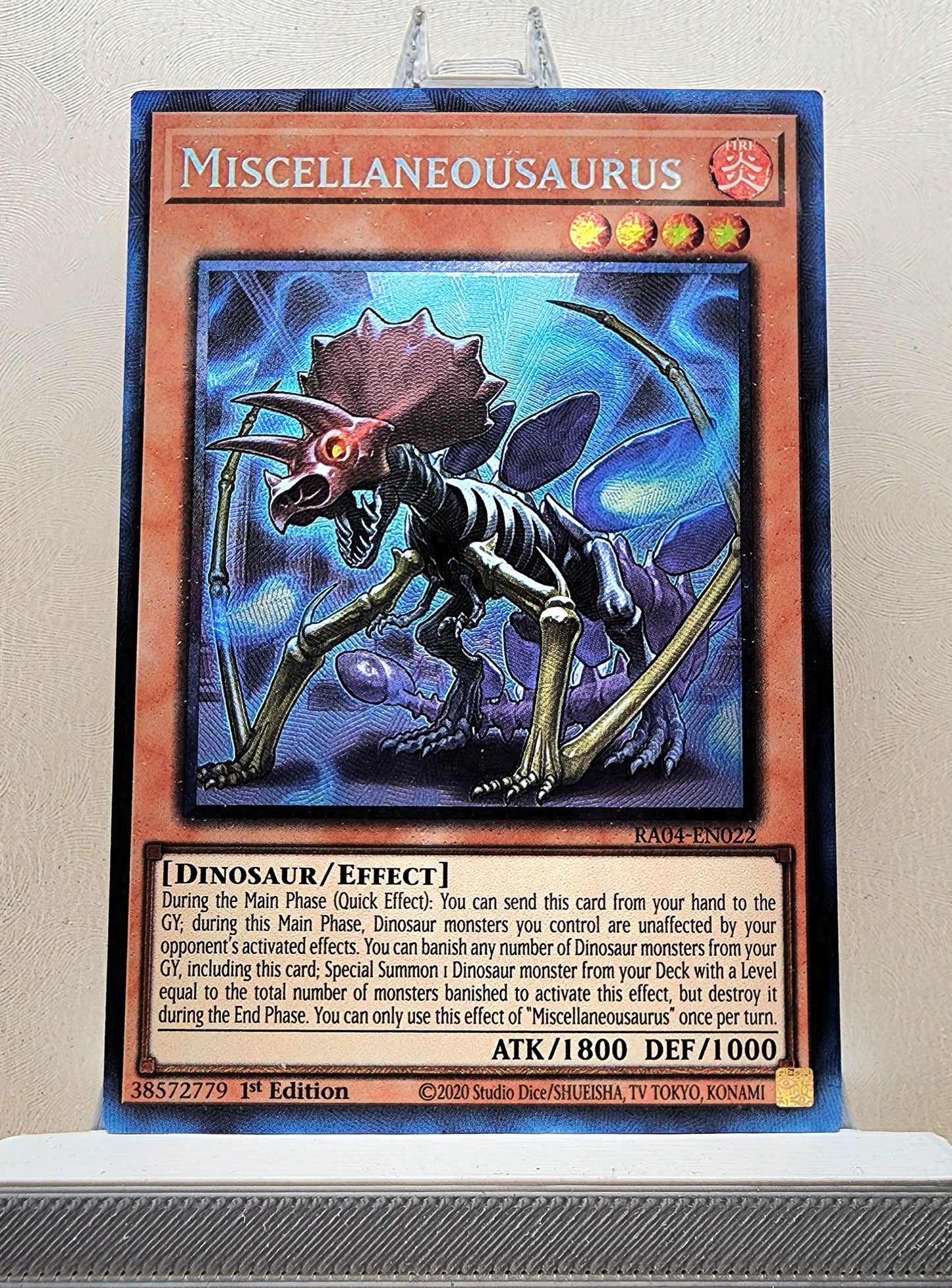 Yugioh! 1x Miscellaneousaurus (RA04 - Prismatic Collectors Rare) 1st Edition