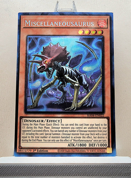 Yugioh! 1x Miscellaneousaurus (RA04 - Prismatic Collectors Rare) 1st Edition