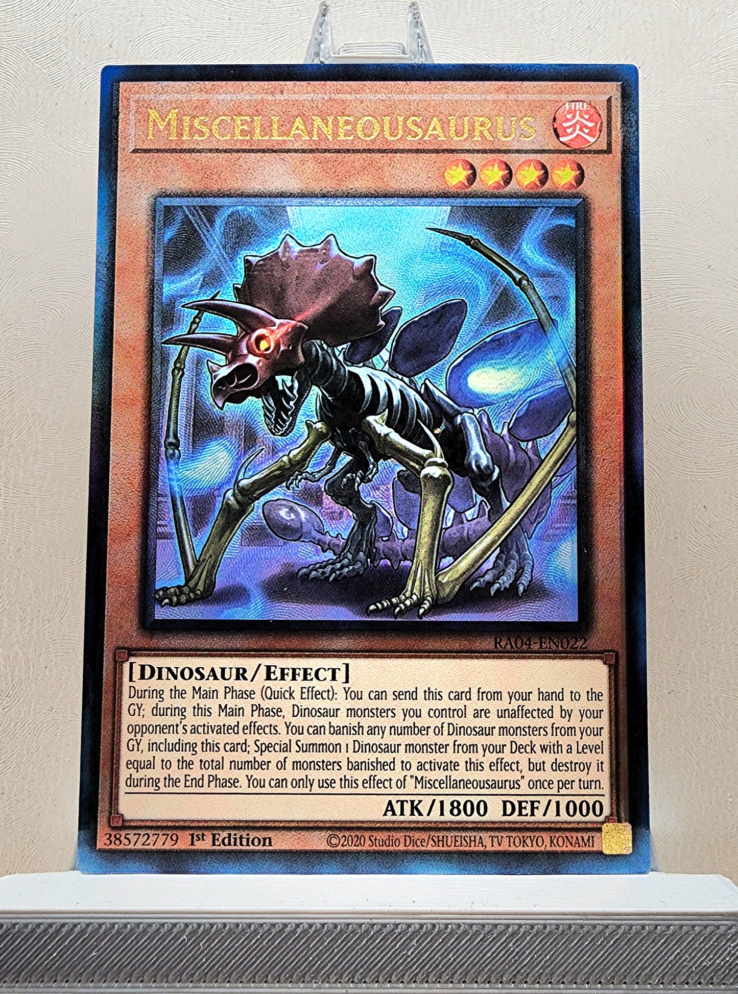 Yugioh! 1x Miscellaneousaurus (RA04 - Prismatic Ultimate Rare) 1st Edition