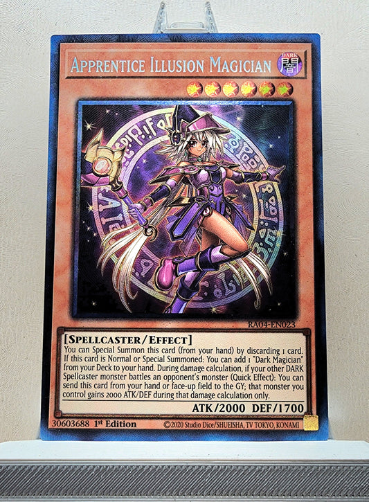 Yugioh! 1x Apprentice Illusion Magician (RA04 - Prismatic Collectors Rare) 1st Edition