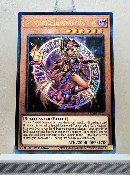 Yugioh! 1x Apprentice Illusion Magician (RA04 - Prismatic Ultimate Rare) 1st Edition