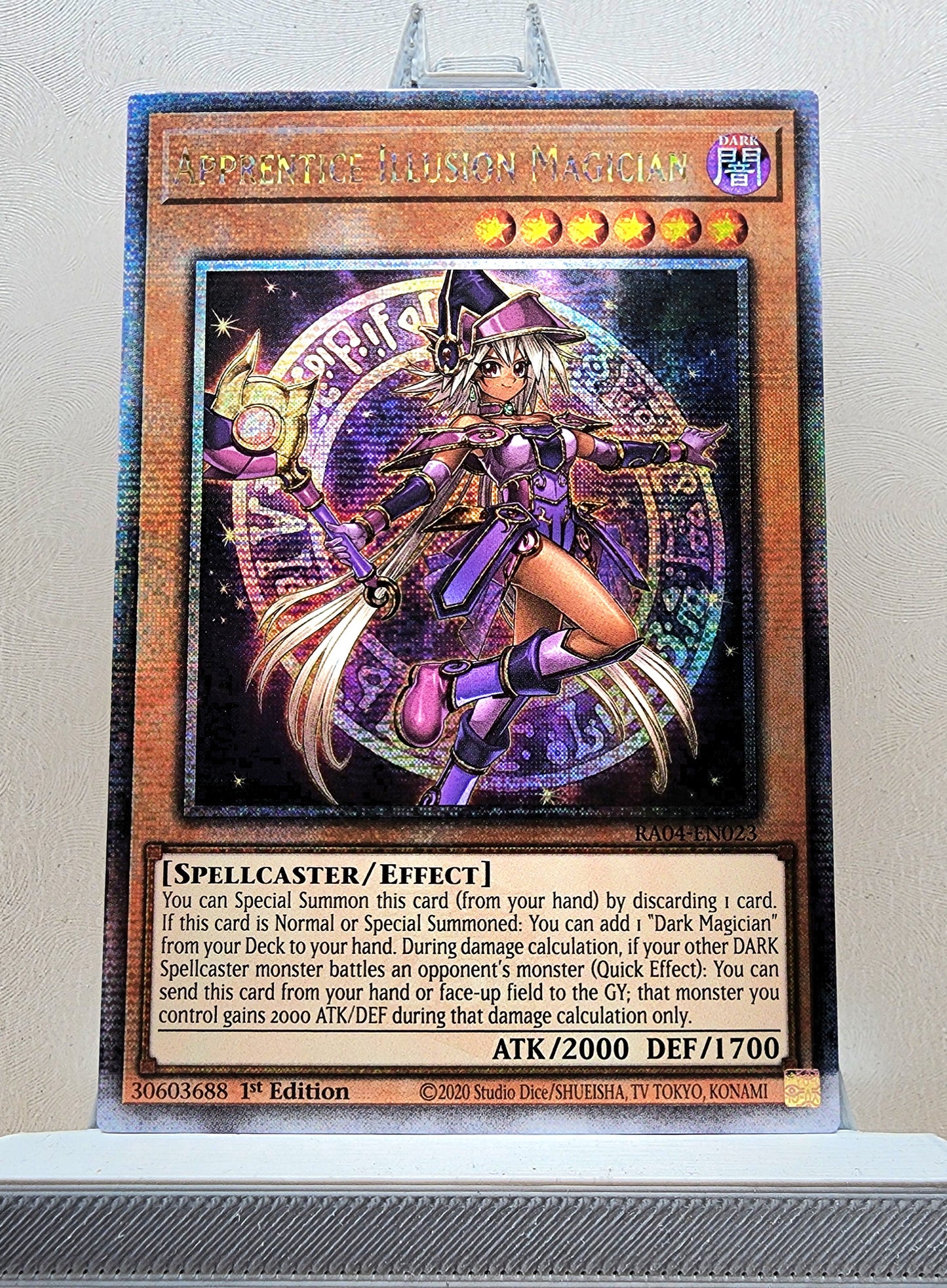 Yugioh! 1x Apprentice Illusion Magician (RA04 - Quarter Century Secret Rare) 1st Edition