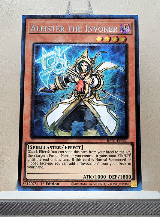 Yugioh! 1x Aleister the Invoker Alt Art (RA04 - Prismatic Collectors Rare) 1st Edition