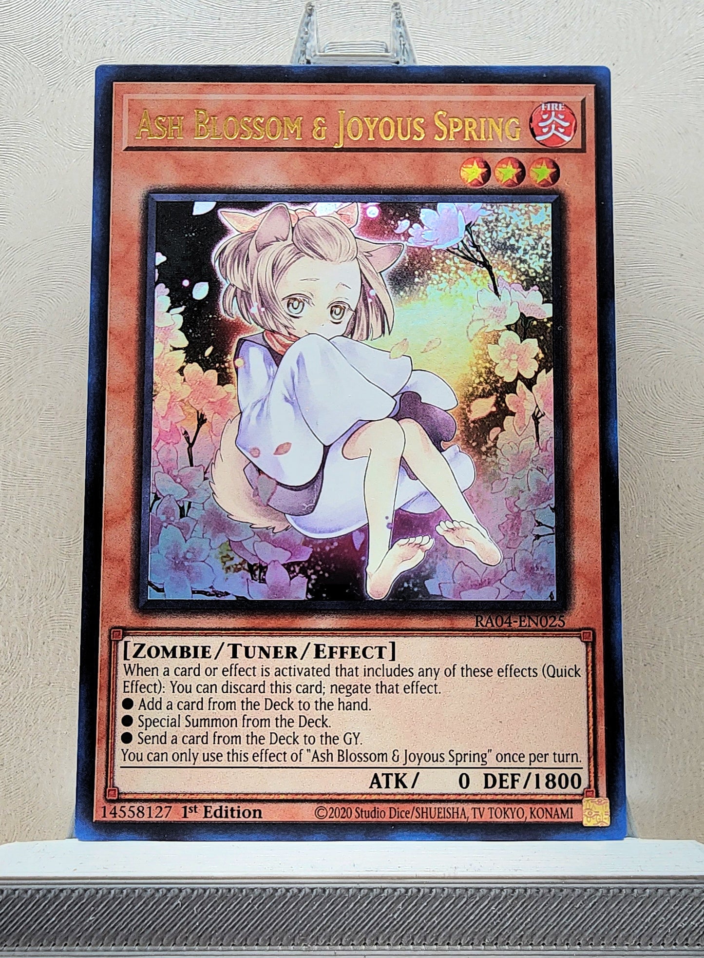 Yugioh! 1x Ash Blossom & Joyous Spring Alt Art (RA04 - Ultra Rare) 1st Edition