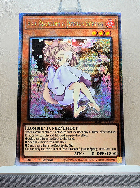 Yugioh! 1x Ash Blossom & Joyous Spring Alt Art (RA04 - Quarter Century Secret Rare) 1st Edition