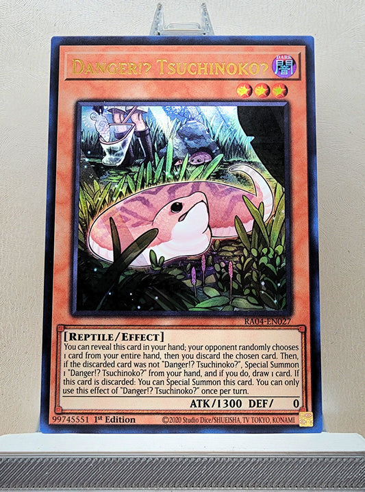 Yugioh! 1x Danger Tsuchinoko (RA04 - Ultra Rare) 1st Edition