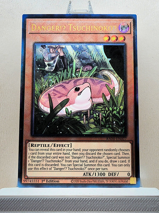 Yugioh! 1x Danger Tsuchinoko (RA04 - Prismatic Ultimate Rare) 1st Edition