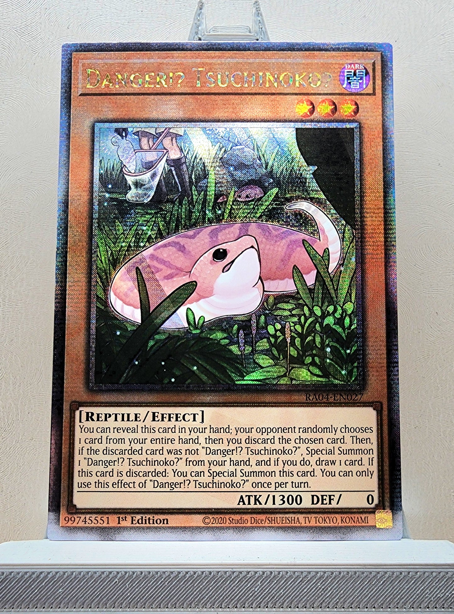 Yugioh! 1x Danger Tsuchinoko (RA04 - Quarter Century Secret Rare) 1st Edition