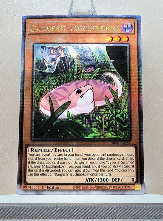 Yugioh! 1x Danger Tsuchinoko (RA04 - Quarter Century Secret Rare) 1st Edition