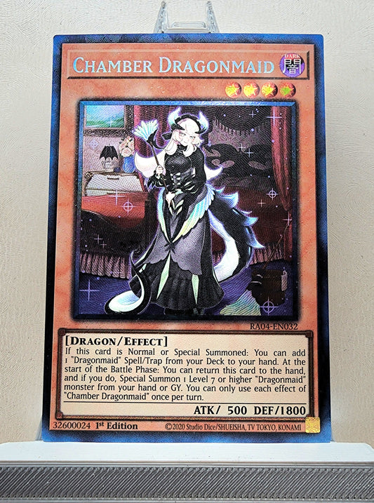 Yugioh! 1x Chamber Dragonmaid (RA04 - Prismatic Collectors Rare) 1st Edition