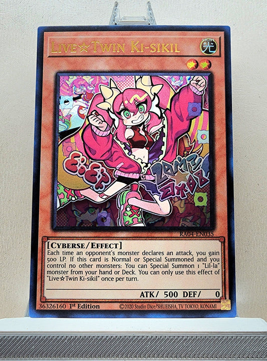 Yugioh! 1x Live☆Twin Ki-sikil (RA04 - Ultra Rare) 1st Edition