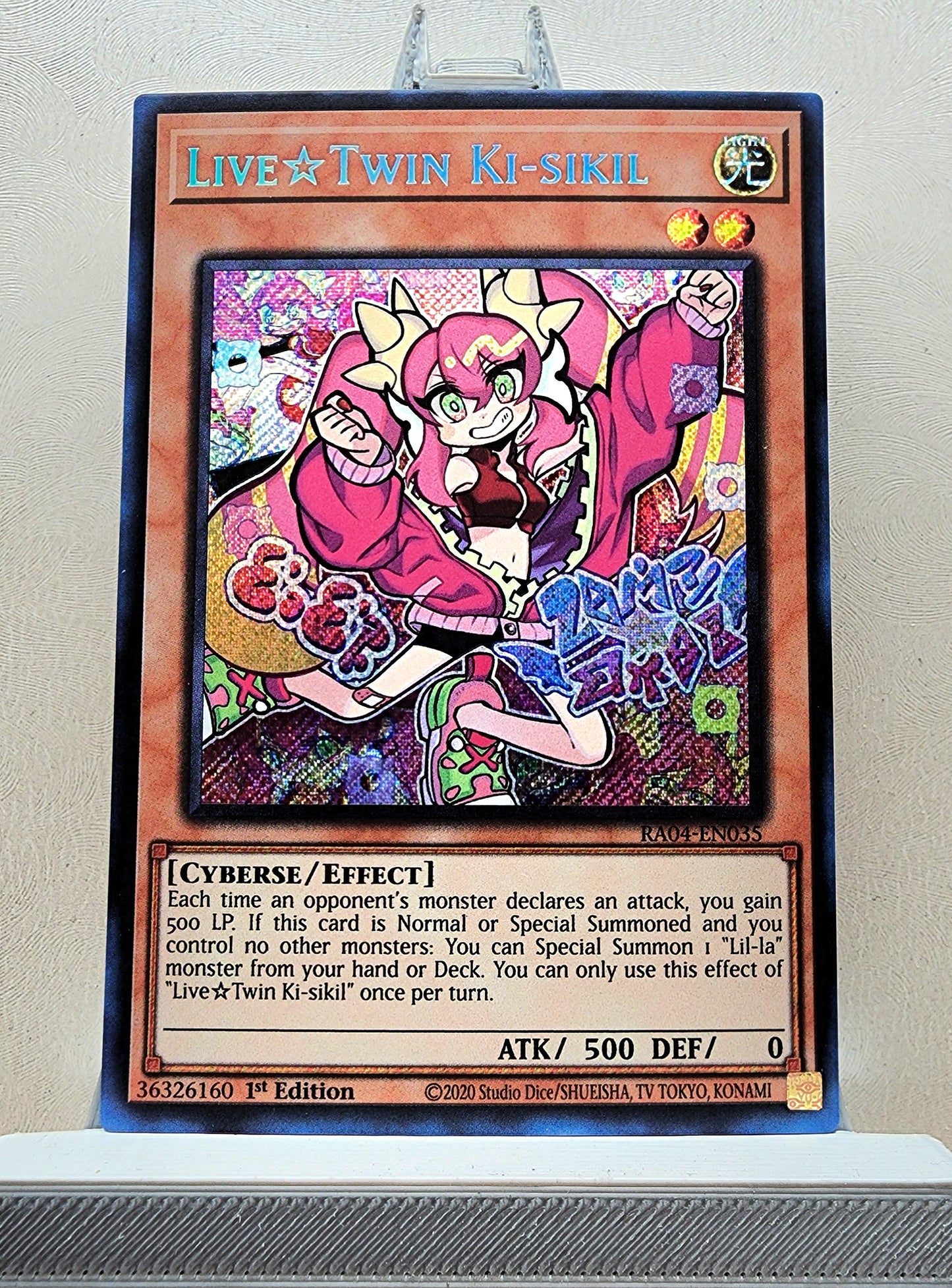 Yugioh! 1x Live☆Twin Ki-sikil (RA04 - Secret Rare) 1st Edition