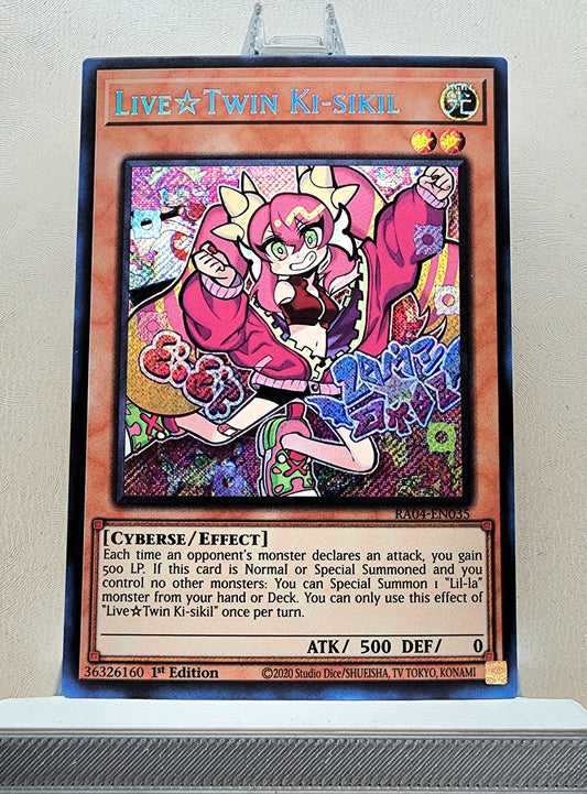 Yugioh! 1x Live☆Twin Ki-sikil (RA04 - Secret Rare) 1st Edition