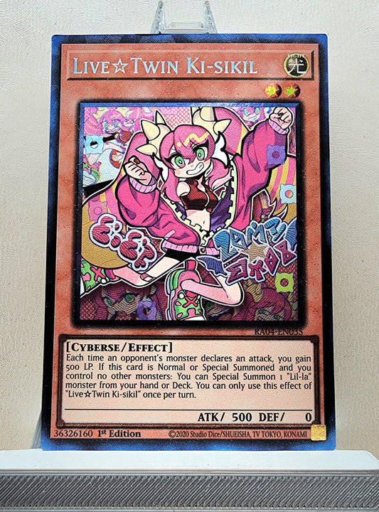 Yugioh! 1x Live☆Twin Ki-sikil (RA04 - Prismatic Collectors Rare) 1st Edition