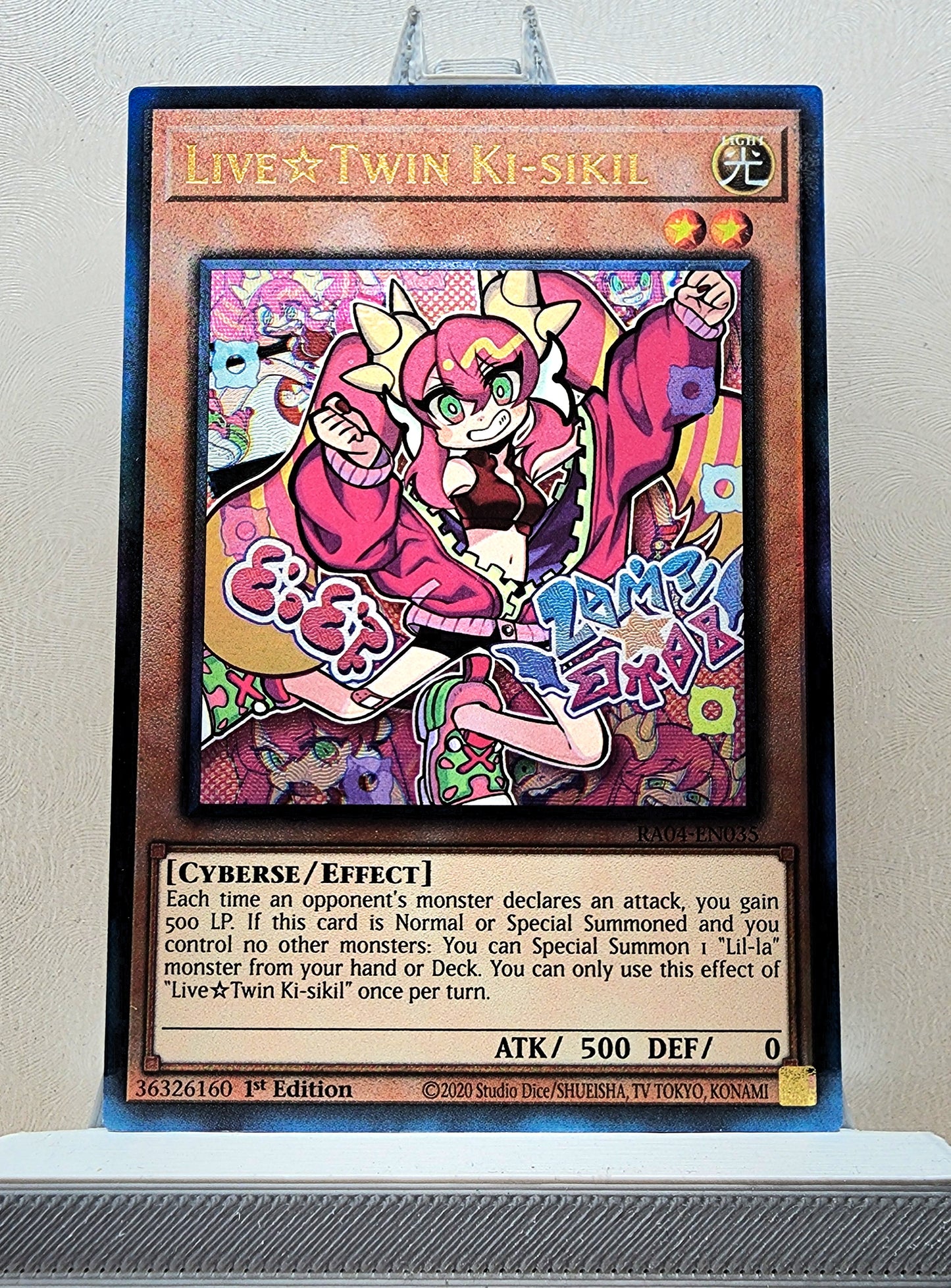 Yugioh! 1x Live☆Twin Ki-sikil (RA04 - Prismatic Ultimate Rare) 1st Edition