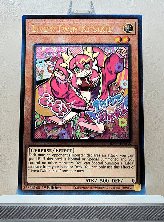 Yugioh! 1x Live☆Twin Ki-sikil (RA04 - Prismatic Ultimate Rare) 1st Edition