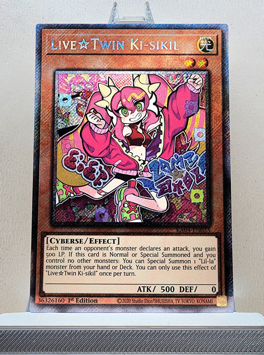 Yugioh! 1x Live☆Twin Ki-sikil (RA04 - Platinum Secret Rare) 1st Edition