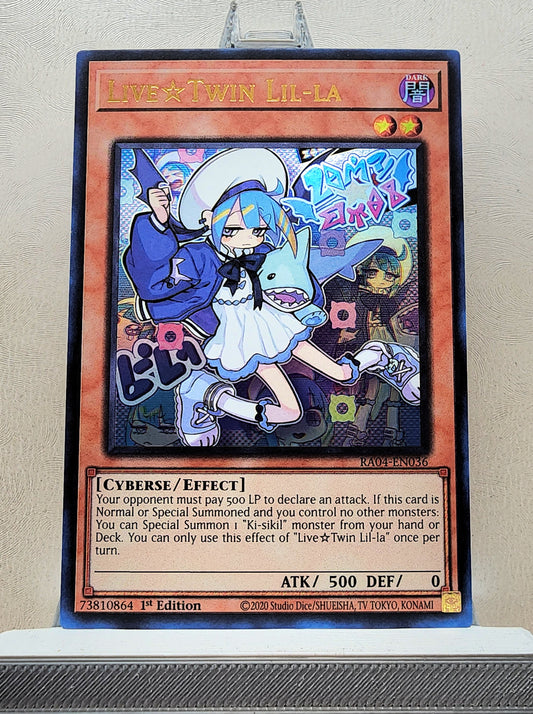 Yugioh! 1x Live☆Twin Lil-la (RA04 - Ultra Rare) 1st Edition