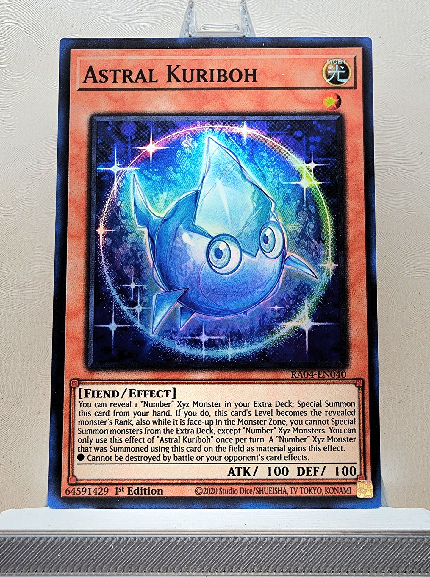 Yugioh! 1x Astral Kuriboh (RA04 - Super Rare) 1st Edition