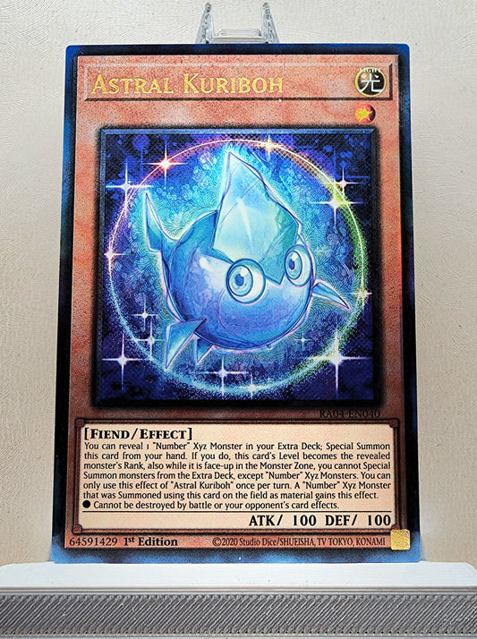 Yugioh! 1x Astral Kuriboh (RA04 - Prismatic Ultimate Rare) 1st Edition