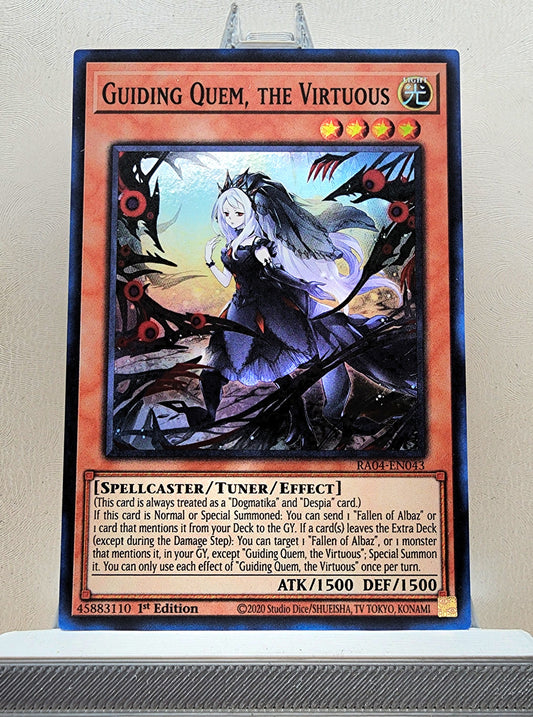 Yugioh! 1x Guiding Quem, the Virtuous (RA04 - Super Rare) 1st Edition