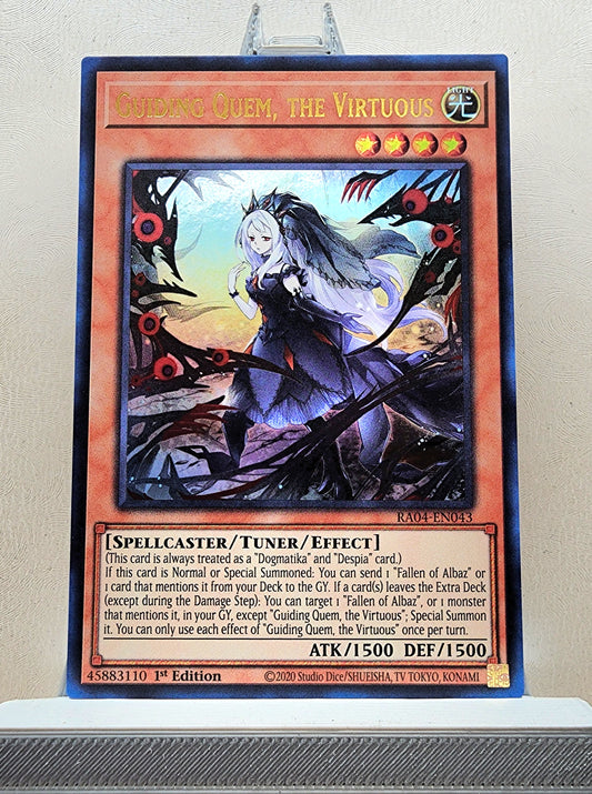 Yugioh! 1x Guiding Quem, the Virtuous (RA04 - Ultra Rare) 1st Edition
