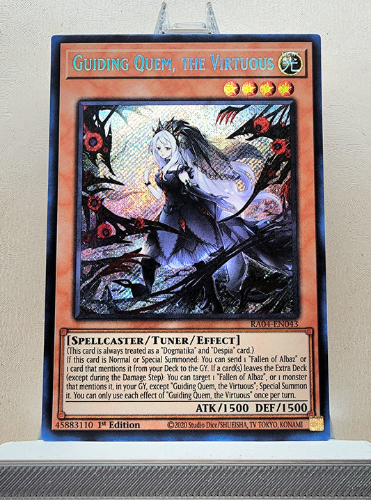 Yugioh! 1x Guiding Quem, the Virtuous (RA04 - Secret Rare) 1st Edition