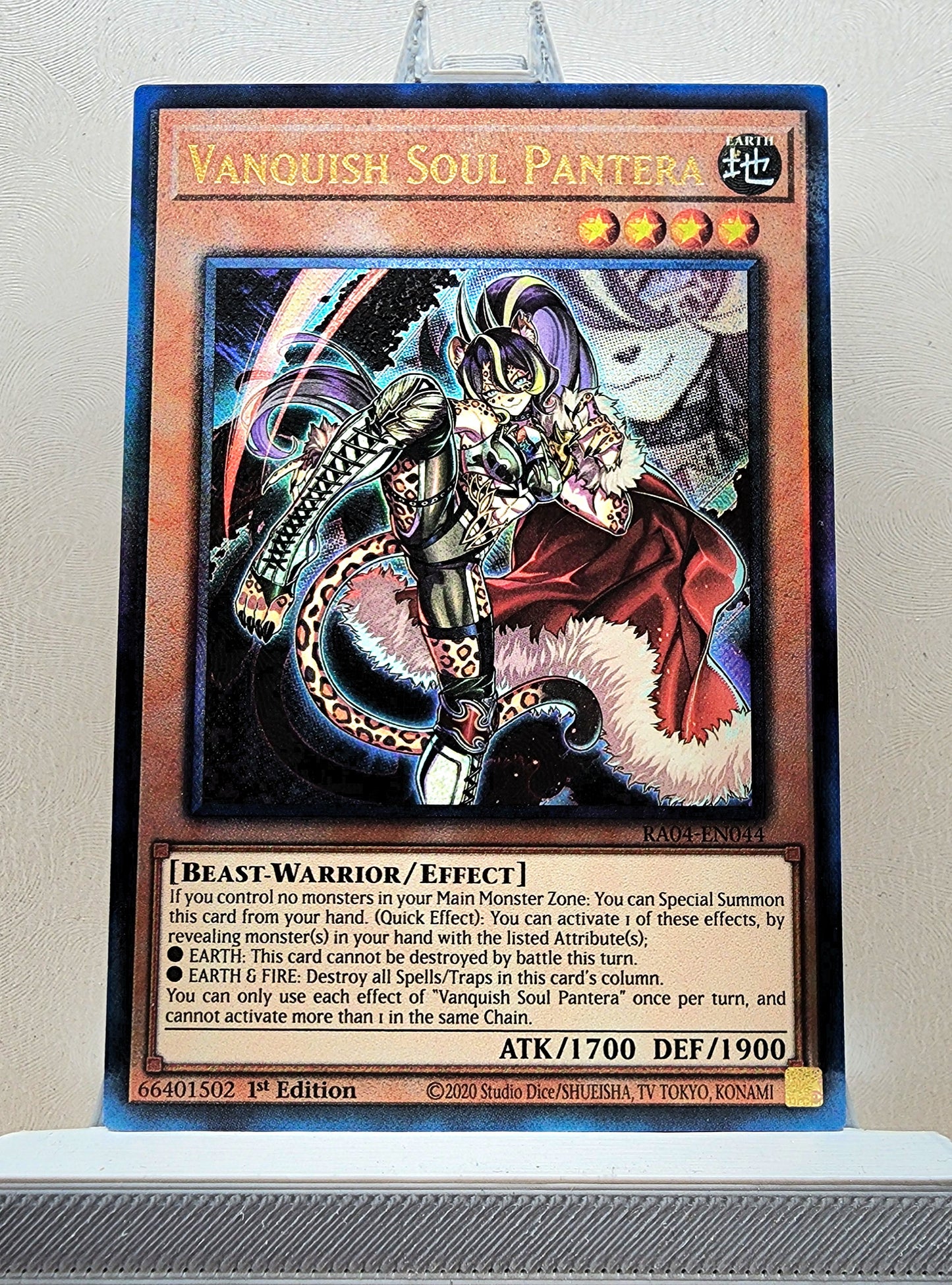 Yugioh! 1x Vanquish Soul Pantera (RA04 - Prismatic Ultimate Rare) 1st Edition