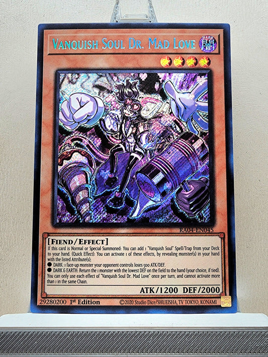 Yugioh! 1x Vanquish Soul Dr. Mad Love (RA04 - Secret Rare) 1st Edition