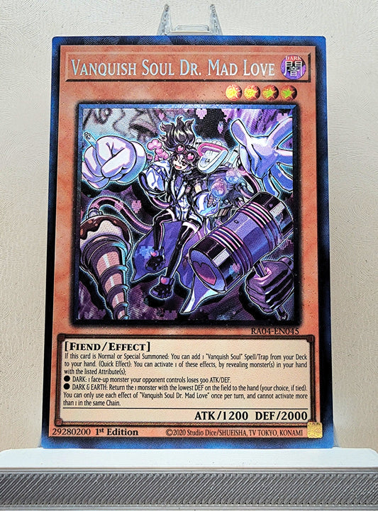 Yugioh! 1x Vanquish Soul Dr. Mad Love (RA04 - Prismatic Collectors Rare) 1st Edition
