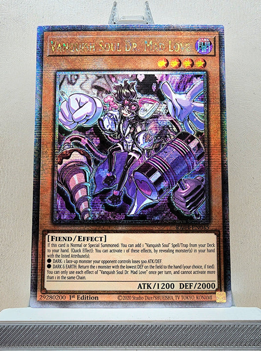 Yugioh! 1x Vanquish Soul Dr. Mad Love (RA04 - Quarter Century Secret Rare) 1st Edition