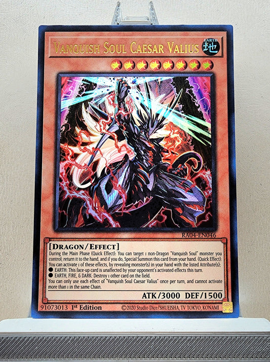 Yugioh! 1x Vanquish Soul Caesar Valius (RA04 - Ultra Rare) 1st Edition