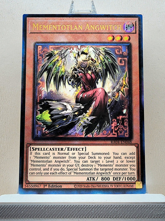 Yugioh! 1x Mementotlan Angwitch (RA04 - Prismatic Ultimate Rare) 1st Edition